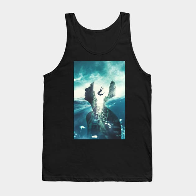 Drowning Tank Top by AhmedEmad